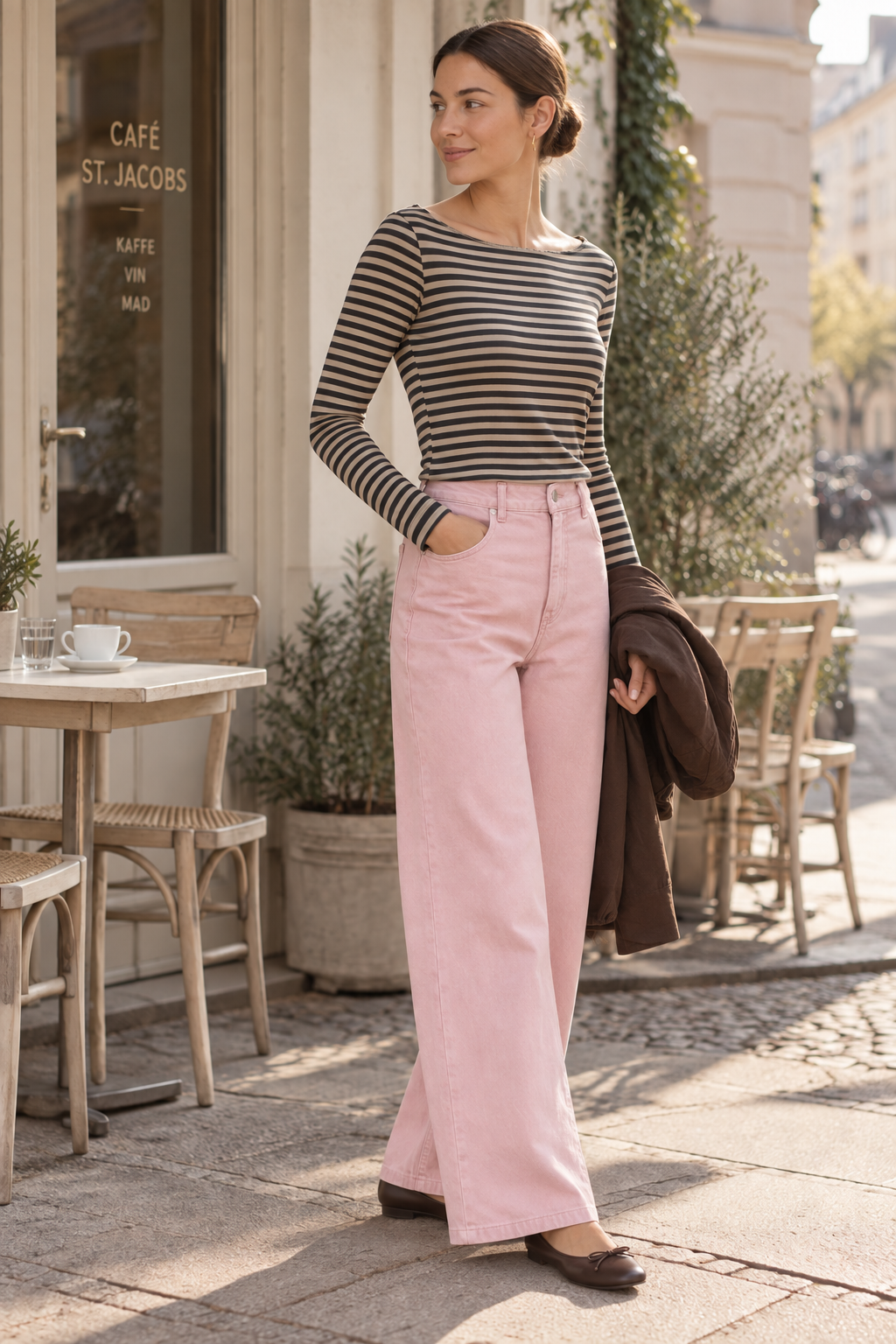 KASMIRA STRIPE - Fango-Black