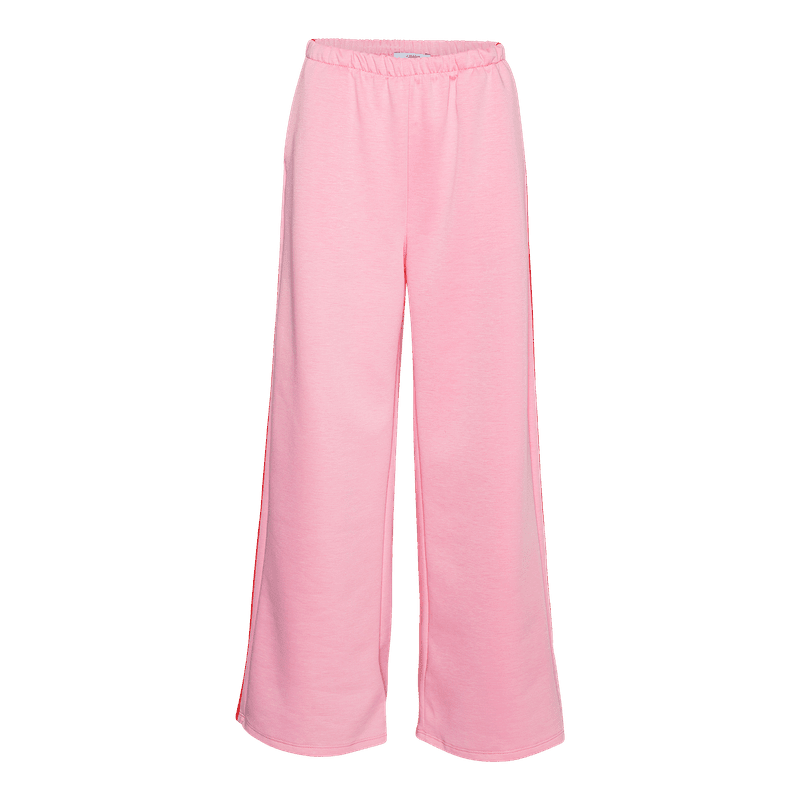 FREYA Sweatpants i Bubblegum Pink med Colour-Block Stribe