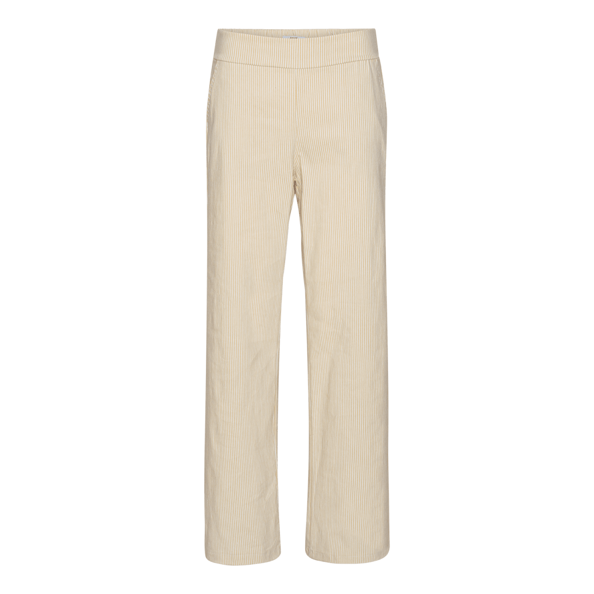 VICTORIA PINSTRIPE - Beige/White