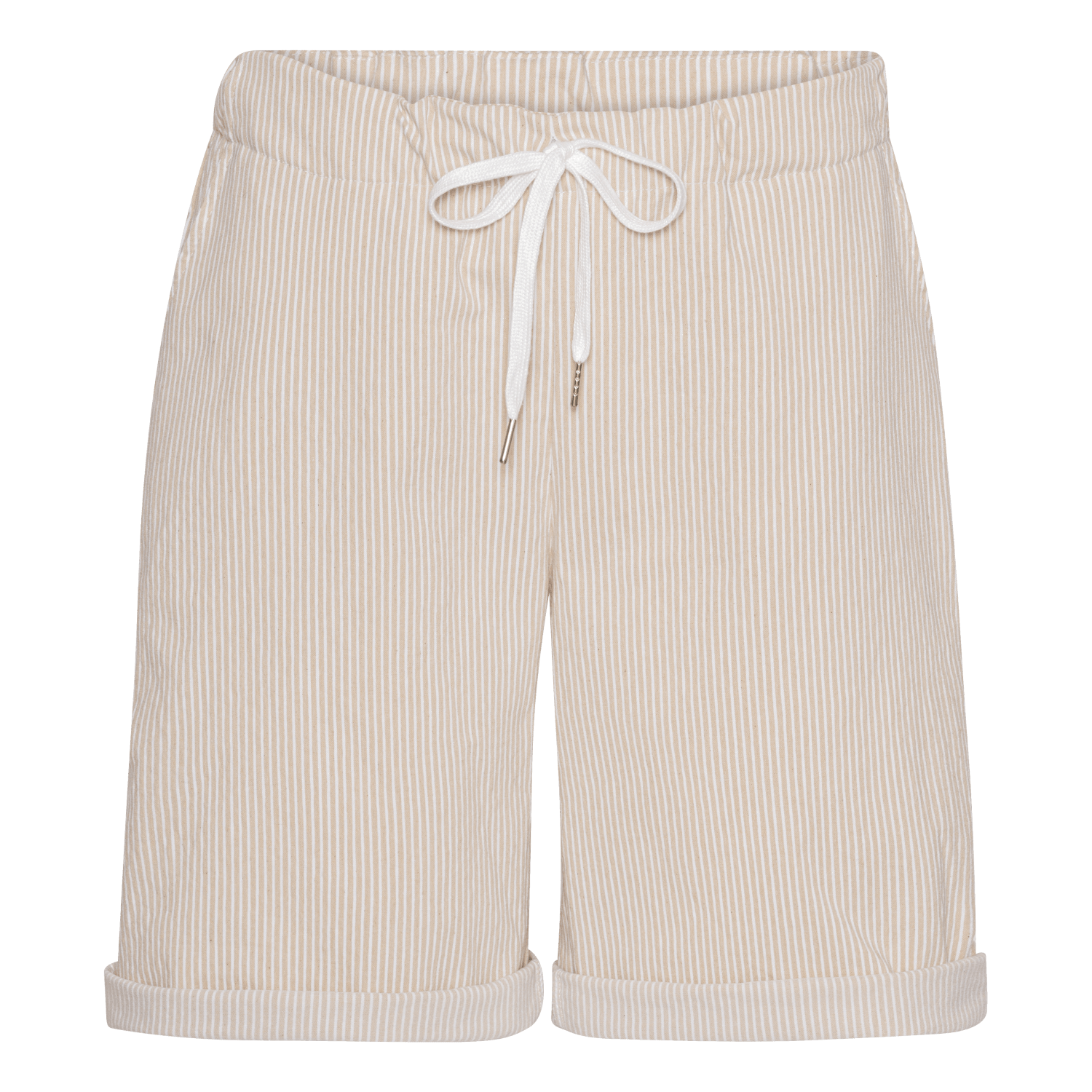 Pinstripe Shorts - Beige/White - Amaze Cph - Beige/White - S