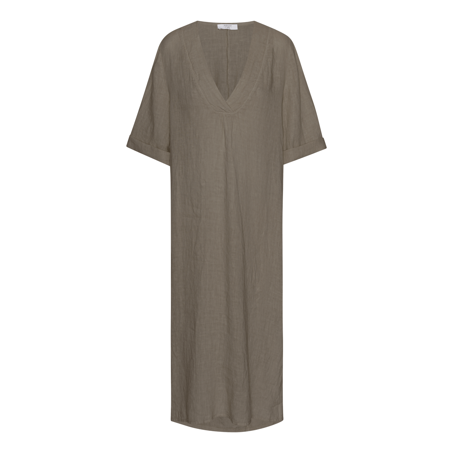 Linen Dress - Fango - Amaze Cph - Fango - S/M