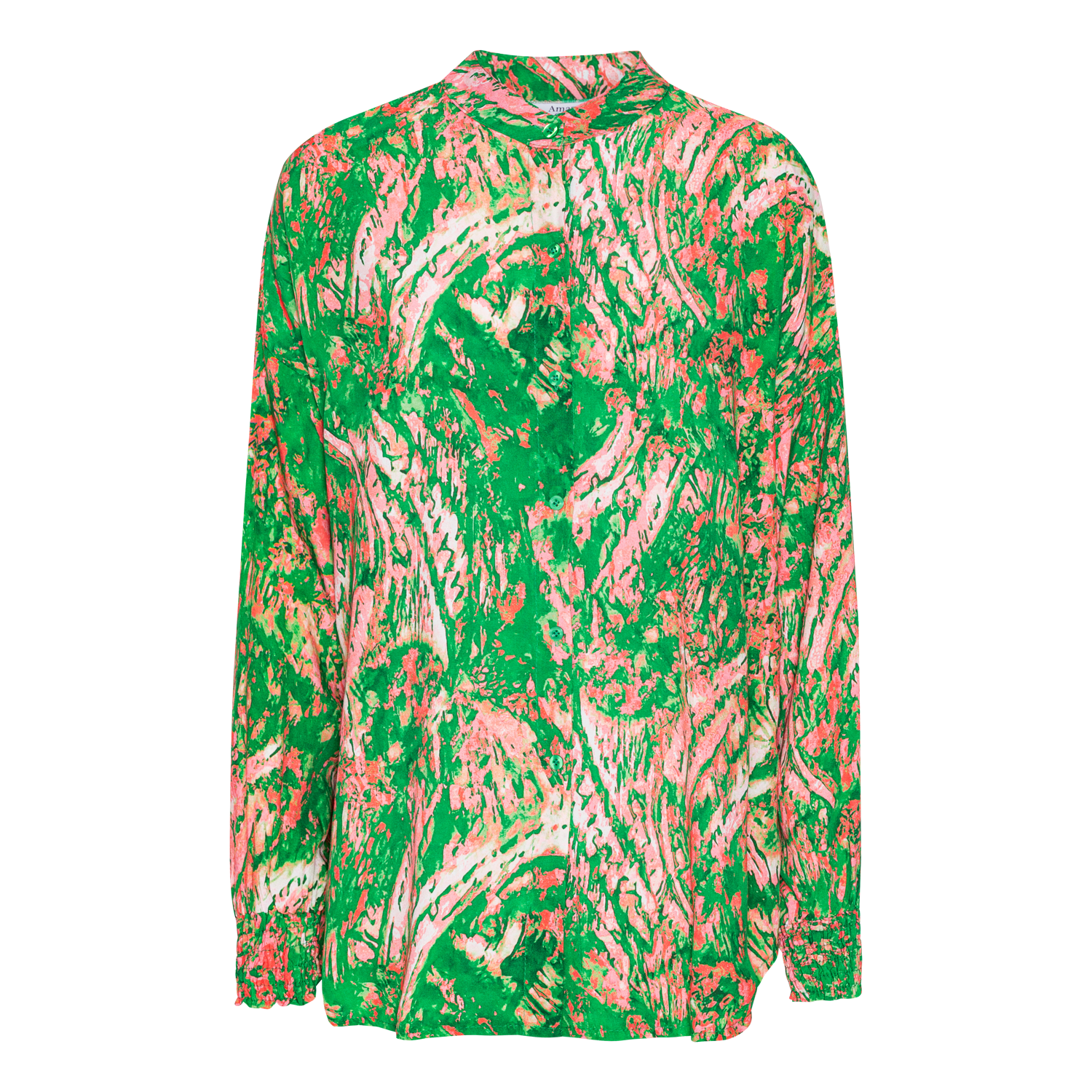 Printed Shirt - Amaze Cph - Green/pink - One Size