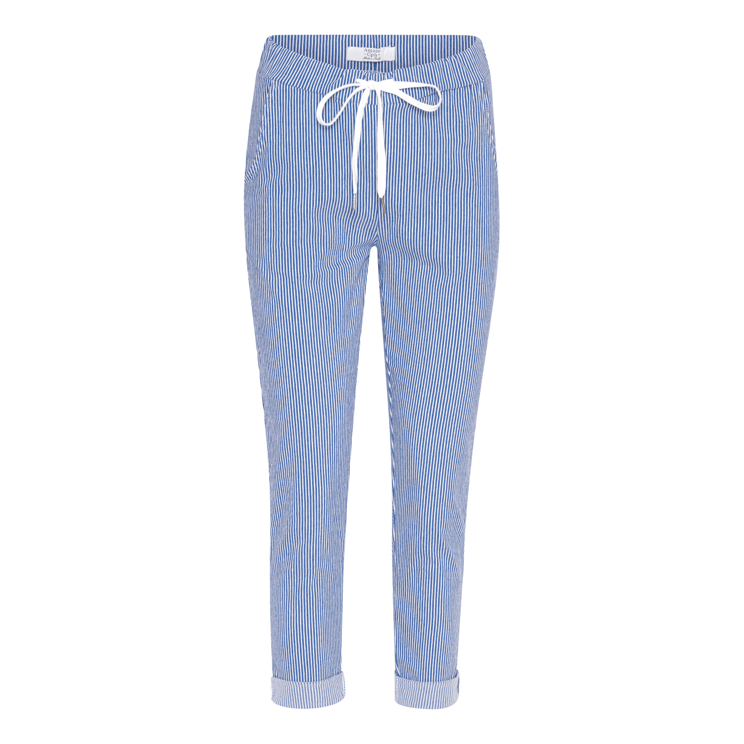 Sally Pinstripe - Royal/White