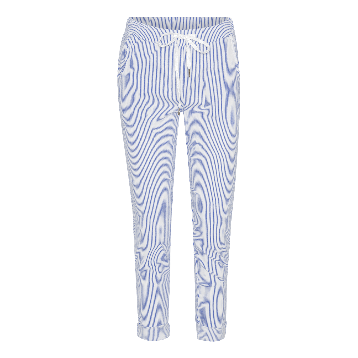 Sally Pinstripe - White/Royal