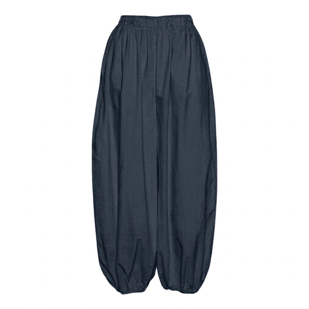 EMMA bukser i marineblå (navy) — oversized ballonpasform i let modal-blanding.