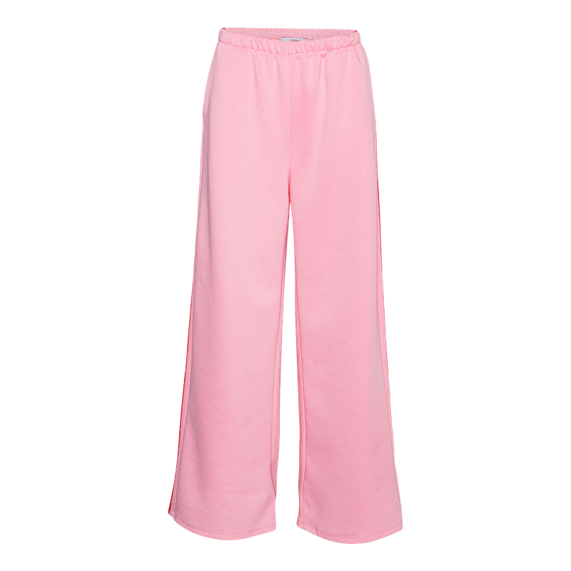 FREYA Sweatpants i Bubblegum Pink med Colour-Block Stribe — Amaze Cph