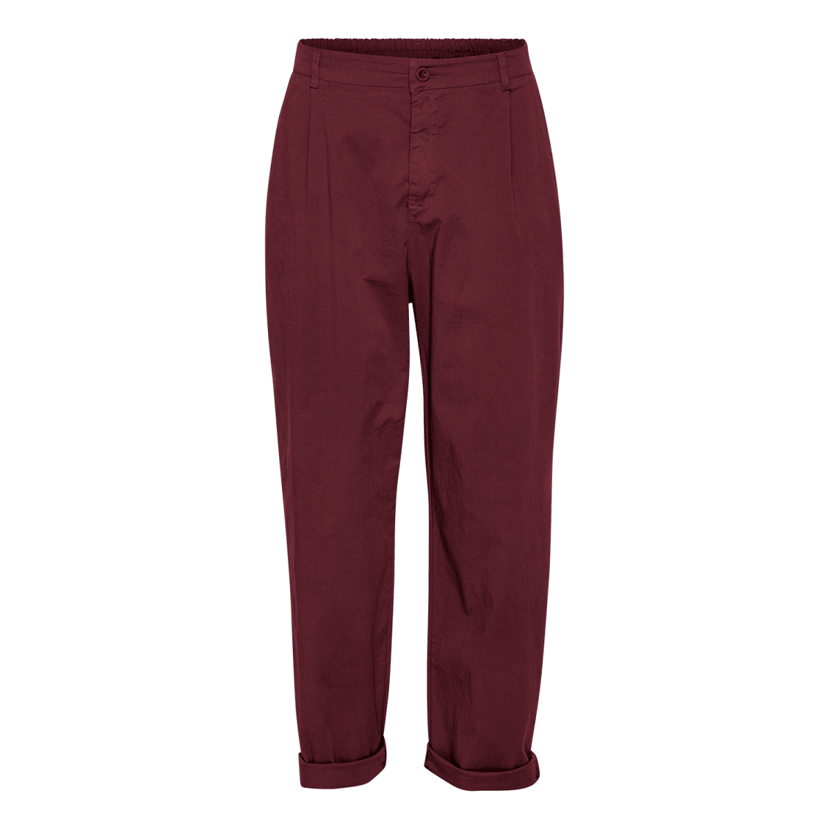 HALLE Bukser i Bordeaux — Afslappet Tapered Pasform