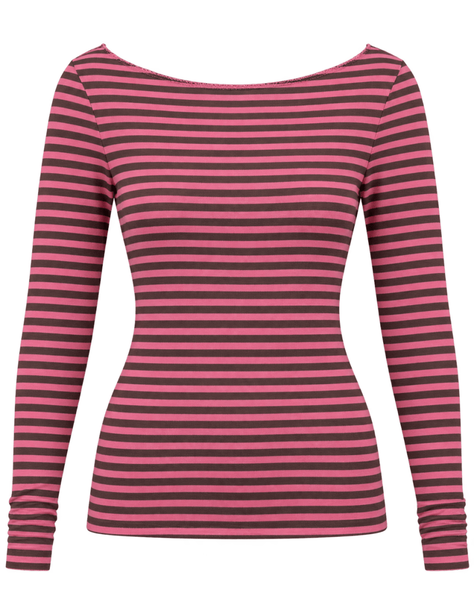 KASMIRA STRIPE - Pink-Brown