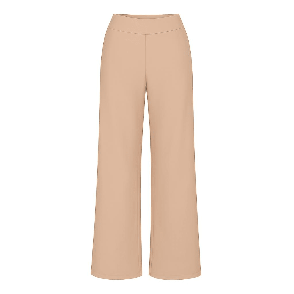 Victoria Cotton Vide Bukser i Light Taupe — Komfortabel Hverdagsfavorit | Amaze Cph