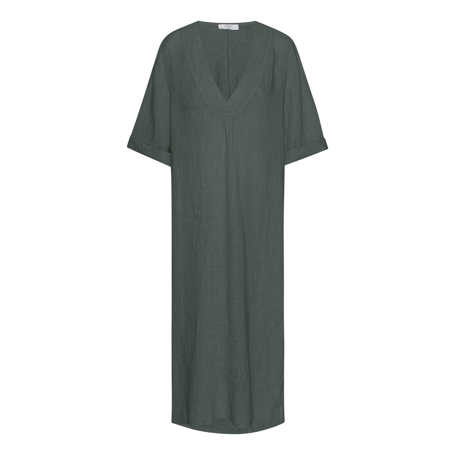 Linen Dress - Army - Amaze Cph - Army - S/M