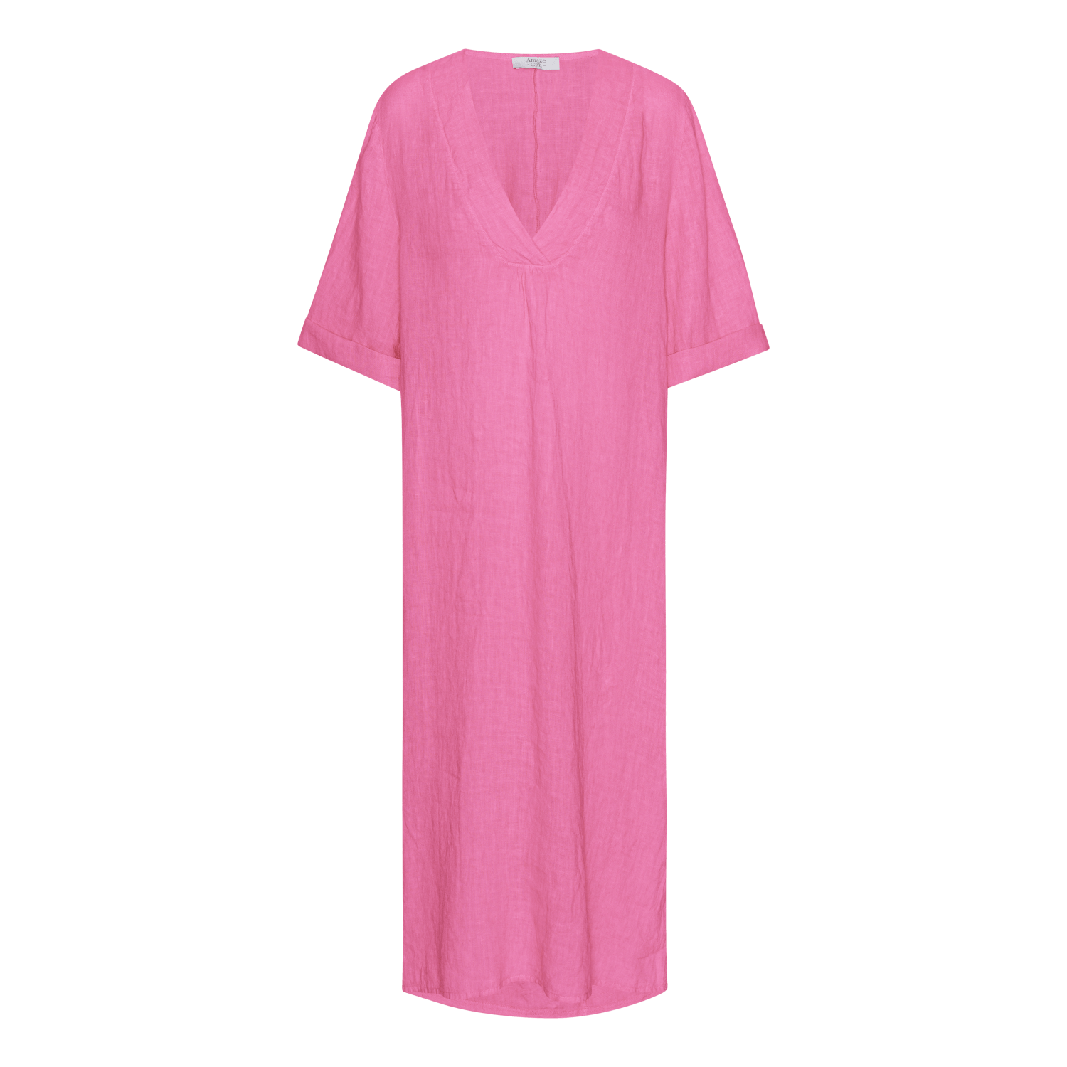 Linen Dress - Pink - Amaze Cph - Pink - S/M