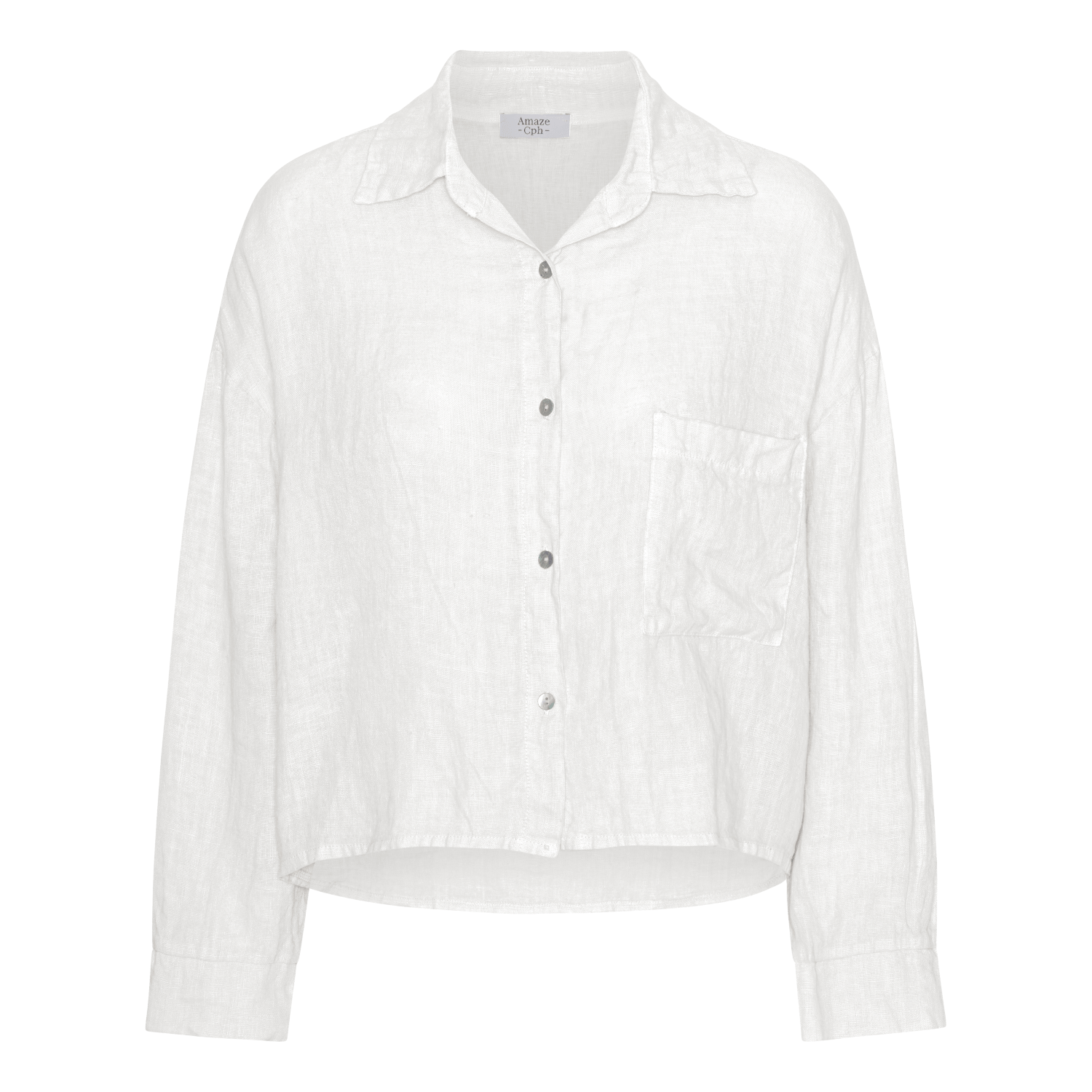 Linen Shirt - White - Amaze Cph - White - One Size