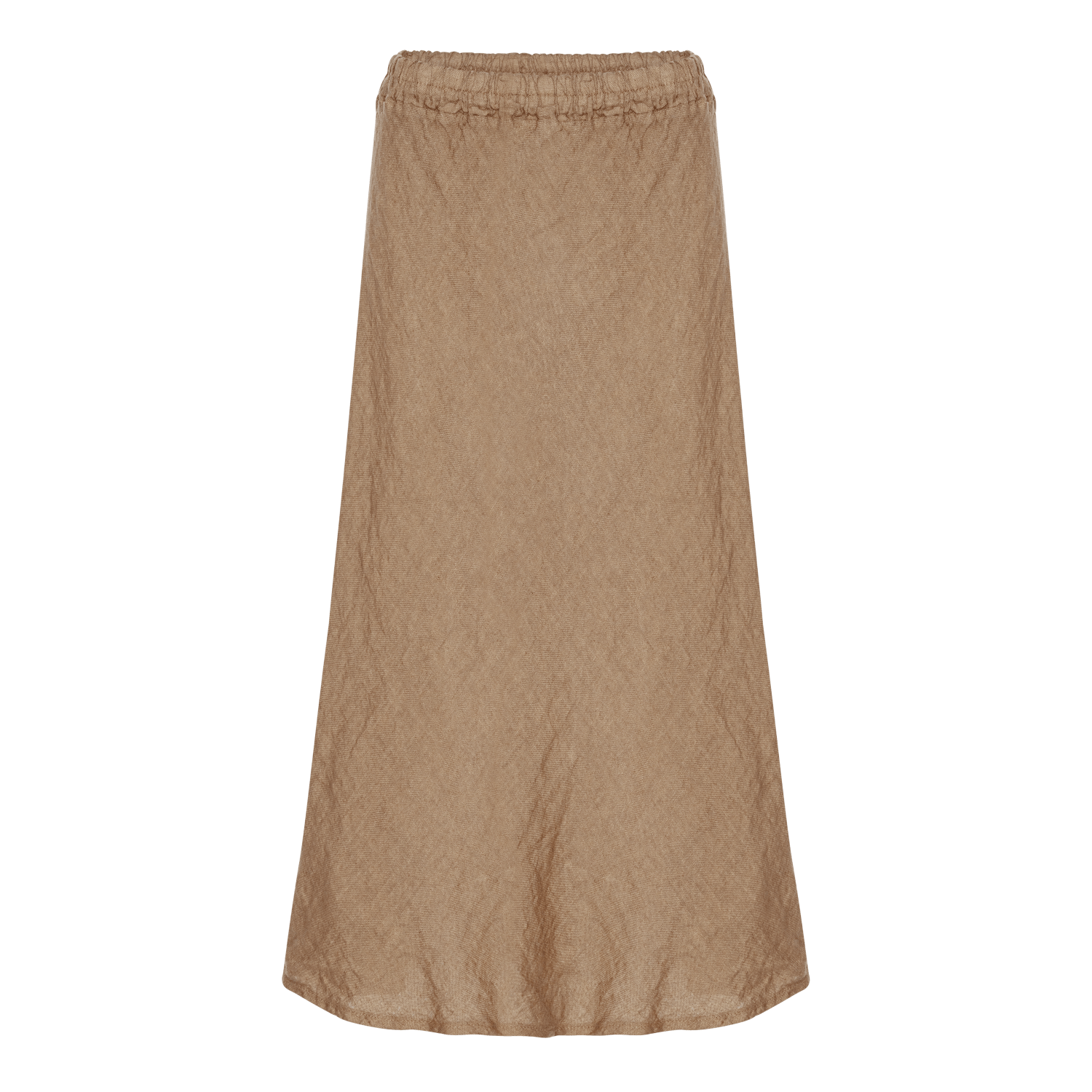 Linen Skirt - Camel - Amaze Cph - Camel - One Size